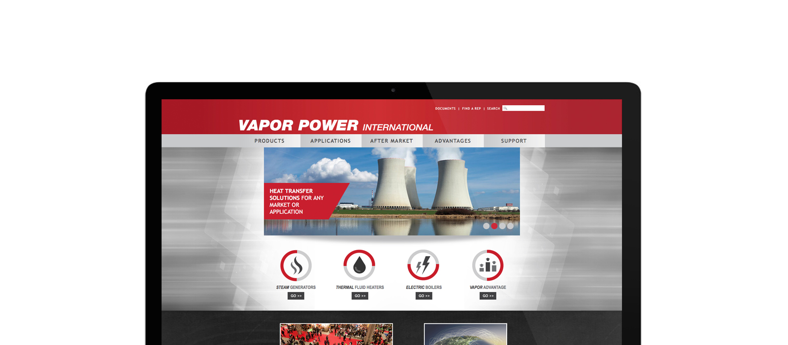 Vapor Power website screenshot