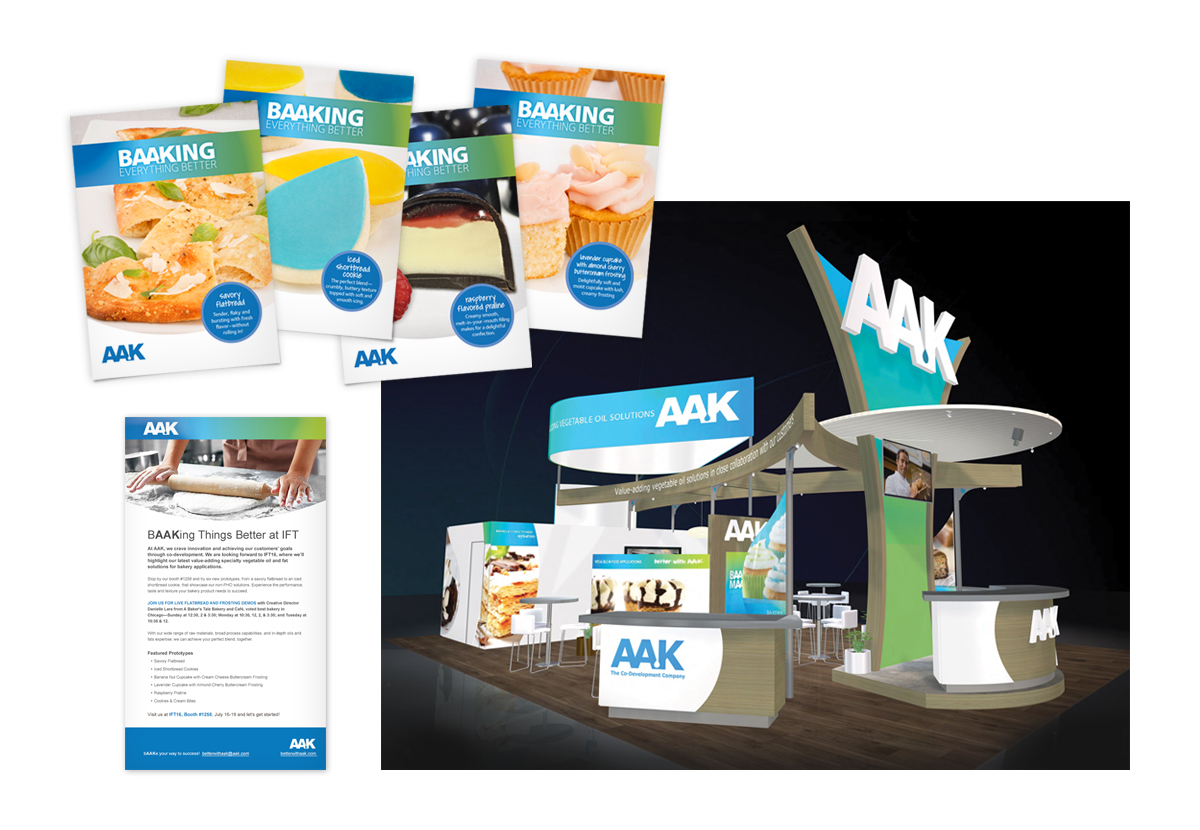 AAK booth with tradeshow collateral