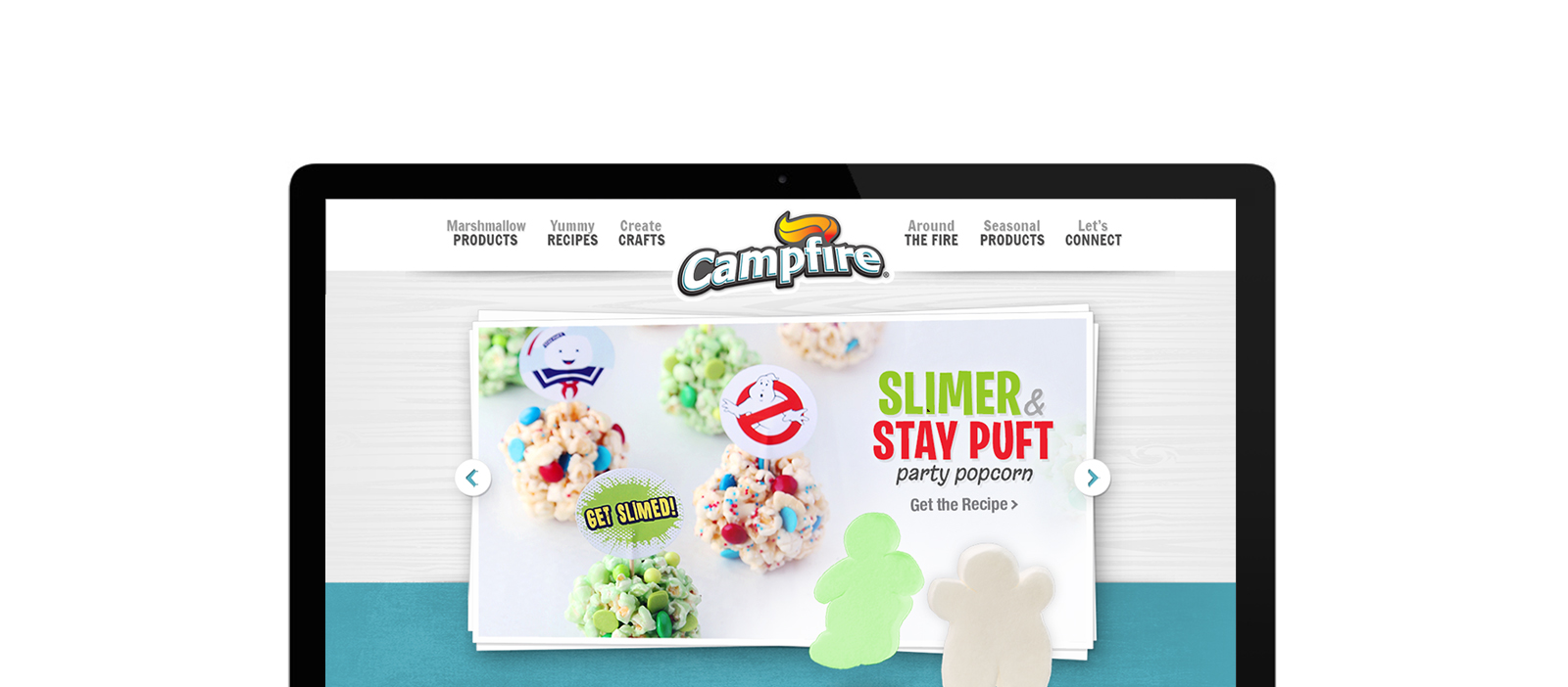 Campfire Ghostbusters Webpage screenshot