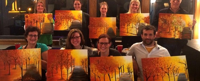 ColinKurtis employee paint night