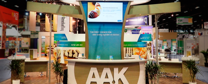 front view of AAK booth