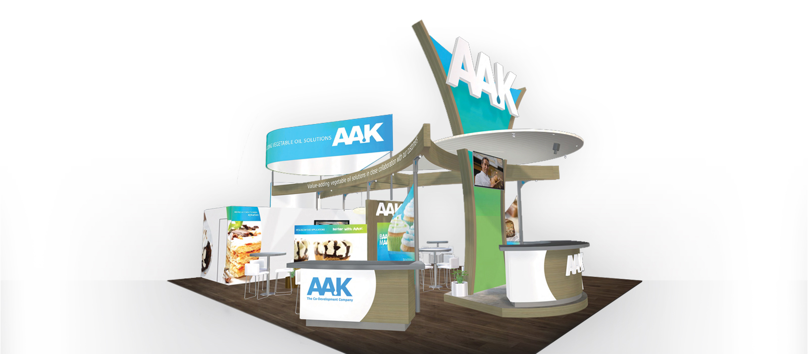 AAK booth mock up