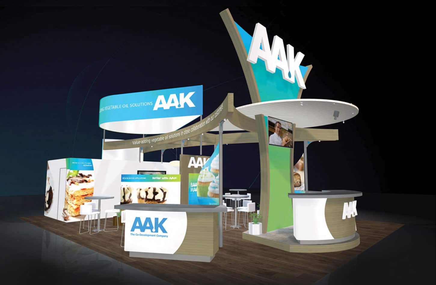 AAK booth before redesign